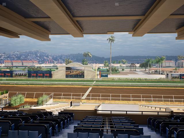 Del Mar Thoroughbred Club - Section Clubhouse Box 15 H Lvl 3 Seat View