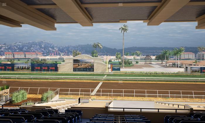 Del Mar Thoroughbred Club - Section Clubhouse Box 15 H Lvl 3 Seat View