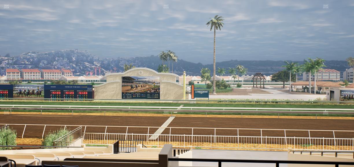 Del Mar Thoroughbred Club - Section Clubhouse Box 15 Lvl 2 Seat View