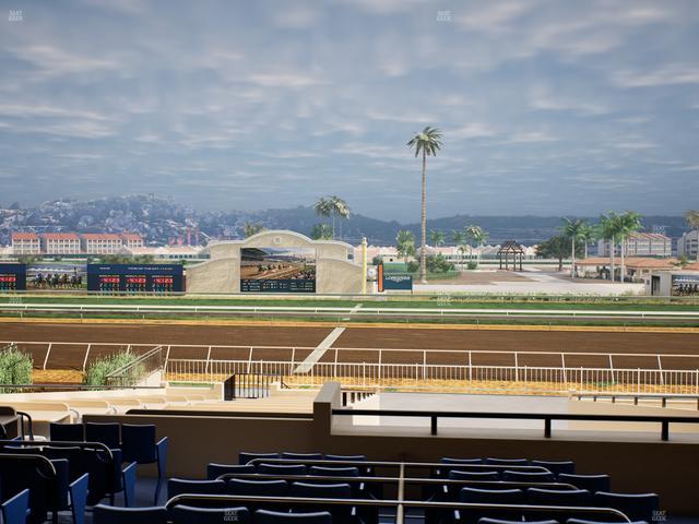 Del Mar Thoroughbred Club - Section Clubhouse Box 15 Lvl 2 Seat View
