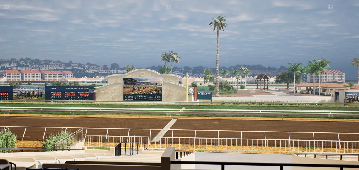 Del Mar Thoroughbred Club - Section Clubhouse Box 15 Lvl 2 Seat View