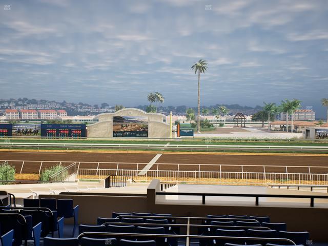 Del Mar Thoroughbred Club - Section Clubhouse Box 15 Lvl 2 Seat View