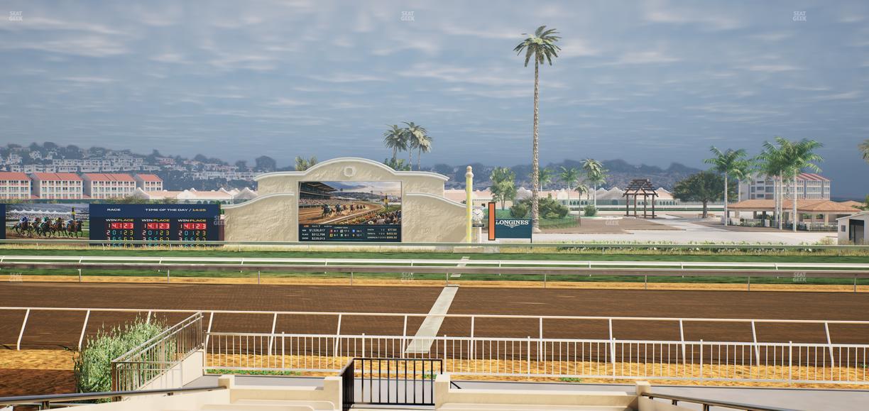Del Mar Thoroughbred Club - Section Clubhouse Box 16 Aa Lvl 2 Seat View