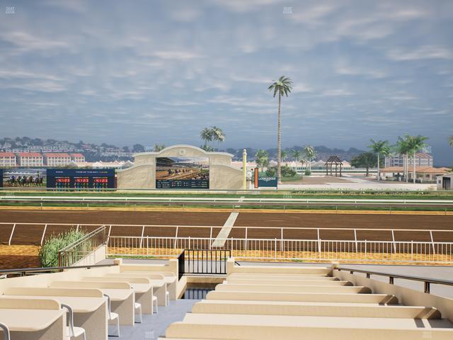 Del Mar Thoroughbred Club - Section Clubhouse Box 16 Aa Lvl 2 Seat View