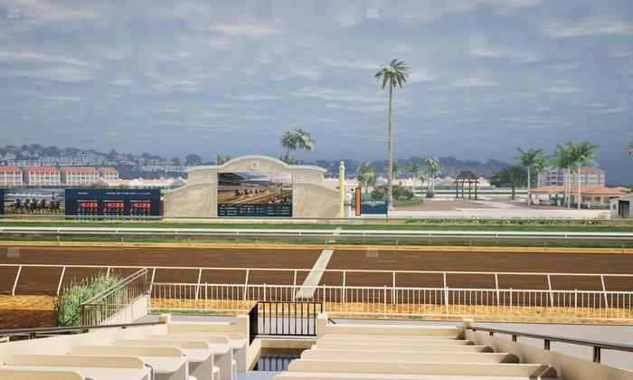 Del Mar Thoroughbred Club - Section Clubhouse Box 16 Aa Lvl 2 Seat View