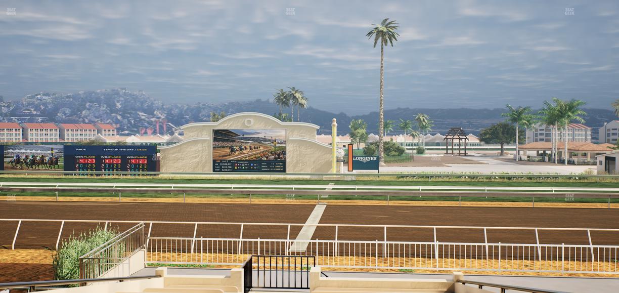 Del Mar Thoroughbred Club - Section Clubhouse Box 16 Aa Lvl 2 Seat View
