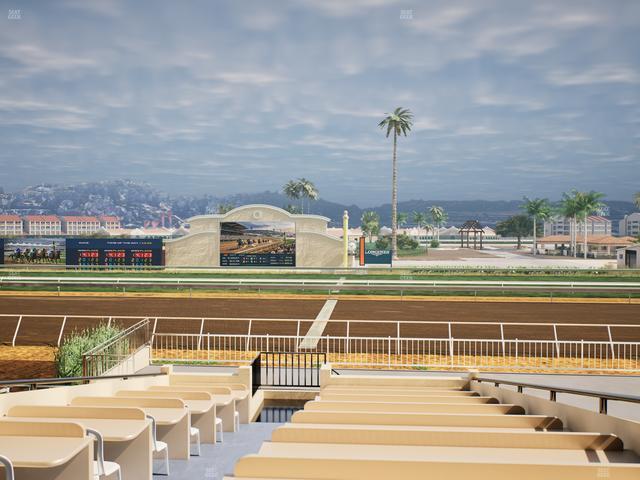 Del Mar Thoroughbred Club - Section Clubhouse Box 16 Aa Lvl 2 Seat View