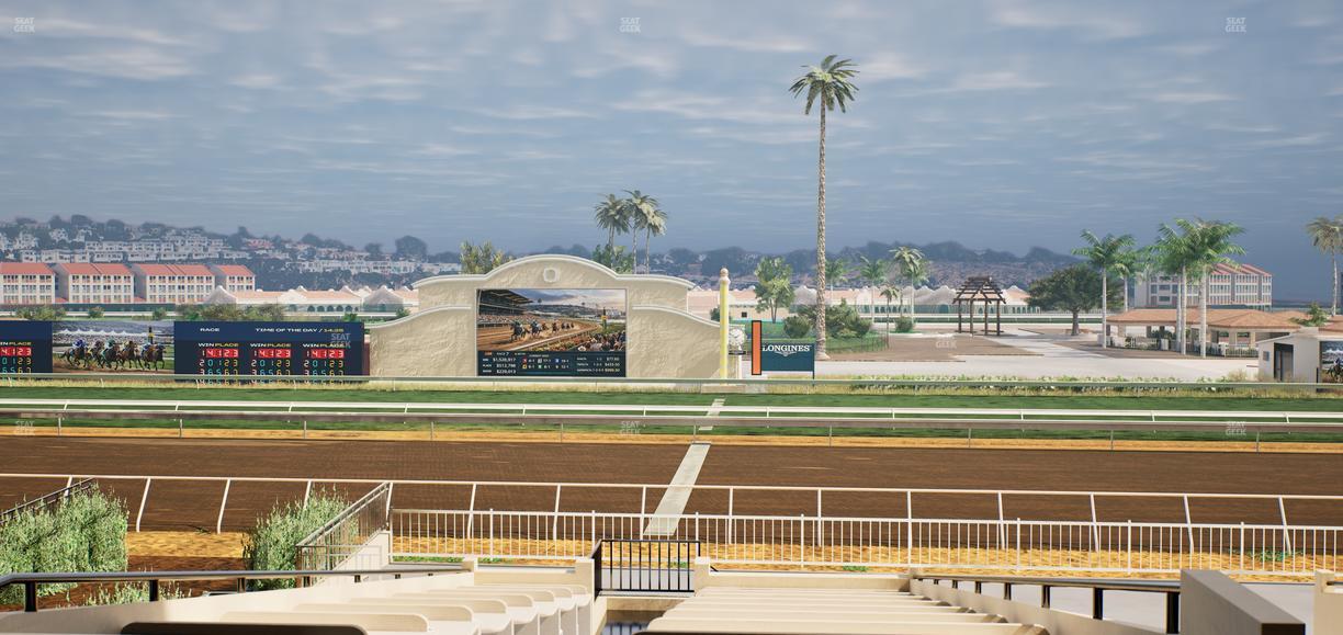 Del Mar Thoroughbred Club - Section Clubhouse Box 16 C Lvl 2 Seat View