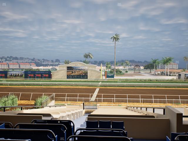 Del Mar Thoroughbred Club - Section Clubhouse Box 16 C Lvl 2 Seat View