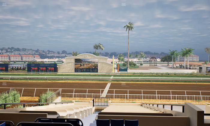 Del Mar Thoroughbred Club - Section Clubhouse Box 16 C Lvl 2 Seat View