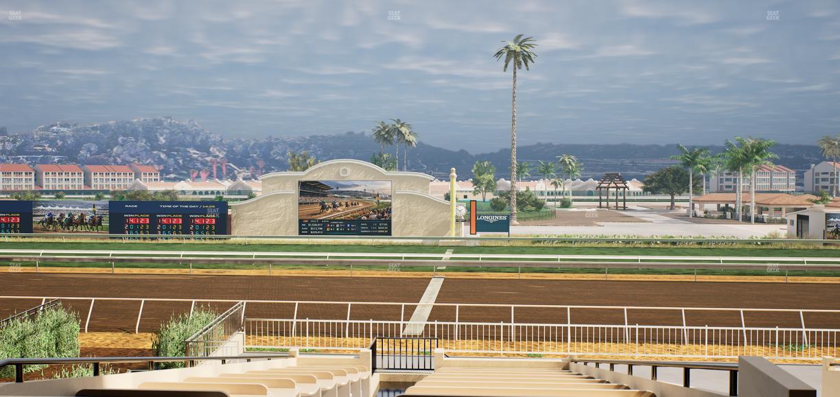 Del Mar Thoroughbred Club - Section Clubhouse Box 16 C Lvl 2 Seat View