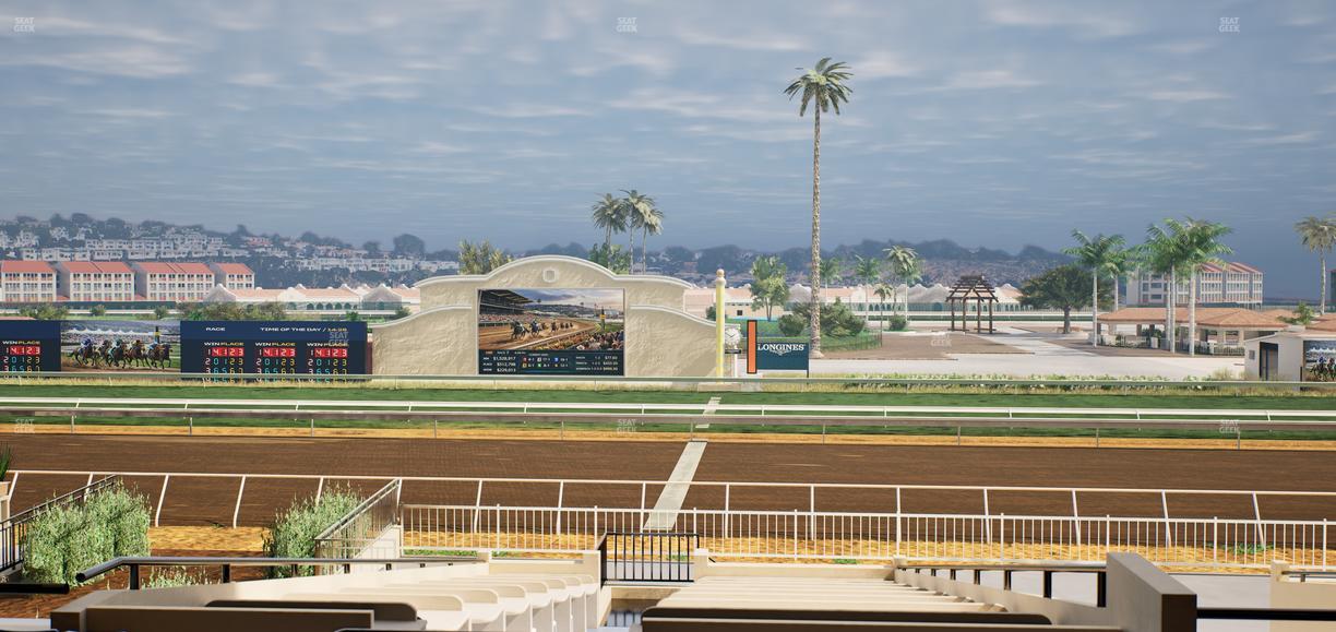 Del Mar Thoroughbred Club - Section Clubhouse Box 16 D Lvl 2 Seat View