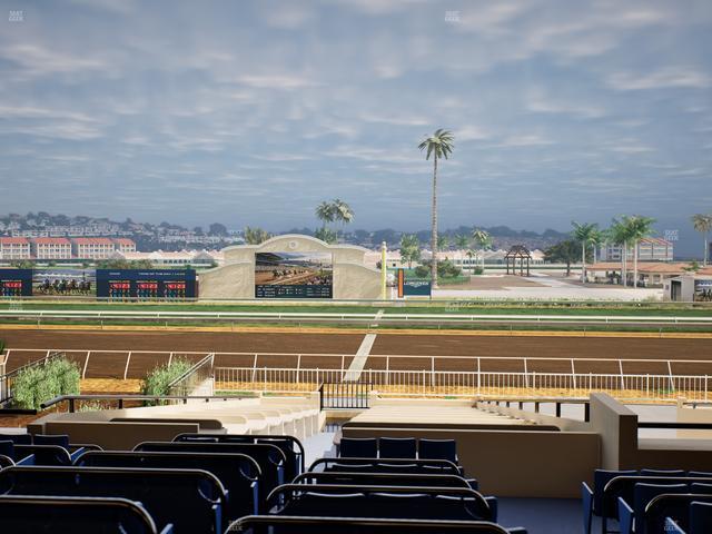 Del Mar Thoroughbred Club - Section Clubhouse Box 16 D Lvl 2 Seat View