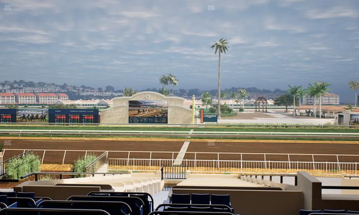 Del Mar Thoroughbred Club - Section Clubhouse Box 16 D Lvl 2 Seat View