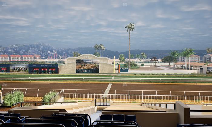 Del Mar Thoroughbred Club - Section Clubhouse Box 16 D Lvl 2 Seat View