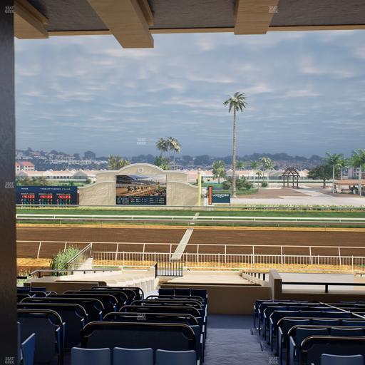 Del Mar Thoroughbred Club - Section Clubhouse Box 16 F Lvl 3 Seat View