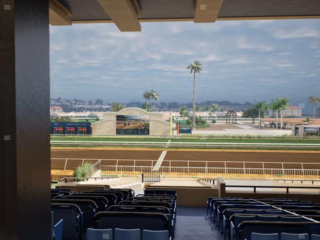 Del Mar Thoroughbred Club - Section Clubhouse Box 16 F Lvl 3 Seat View