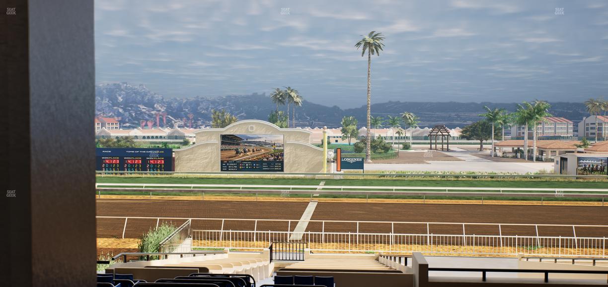 Del Mar Thoroughbred Club - Section Clubhouse Box 16 F Lvl 3 Seat View