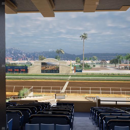 Del Mar Thoroughbred Club - Section Clubhouse Box 16 F Lvl 3 Seat View
