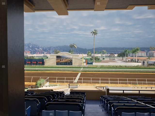 Del Mar Thoroughbred Club - Section Clubhouse Box 16 F Lvl 3 Seat View
