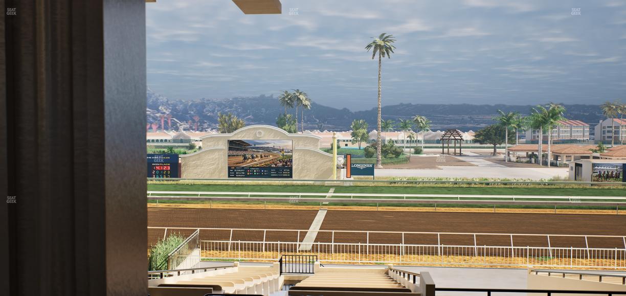 Del Mar Thoroughbred Club - Section Clubhouse Box 16 G Lvl 3 Seat View