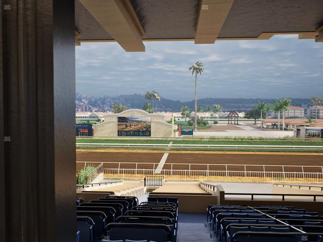 Del Mar Thoroughbred Club - Section Clubhouse Box 16 G Lvl 3 Seat View