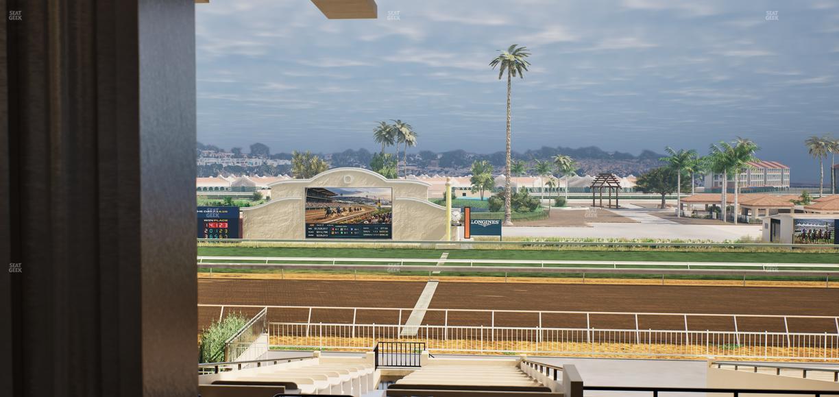Del Mar Thoroughbred Club - Section Clubhouse Box 16 G Lvl 3 Seat View