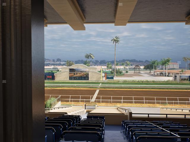 Del Mar Thoroughbred Club - Section Clubhouse Box 16 G Lvl 3 Seat View