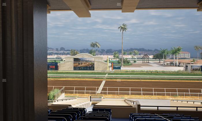 Del Mar Thoroughbred Club - Section Clubhouse Box 16 G Lvl 3 Seat View