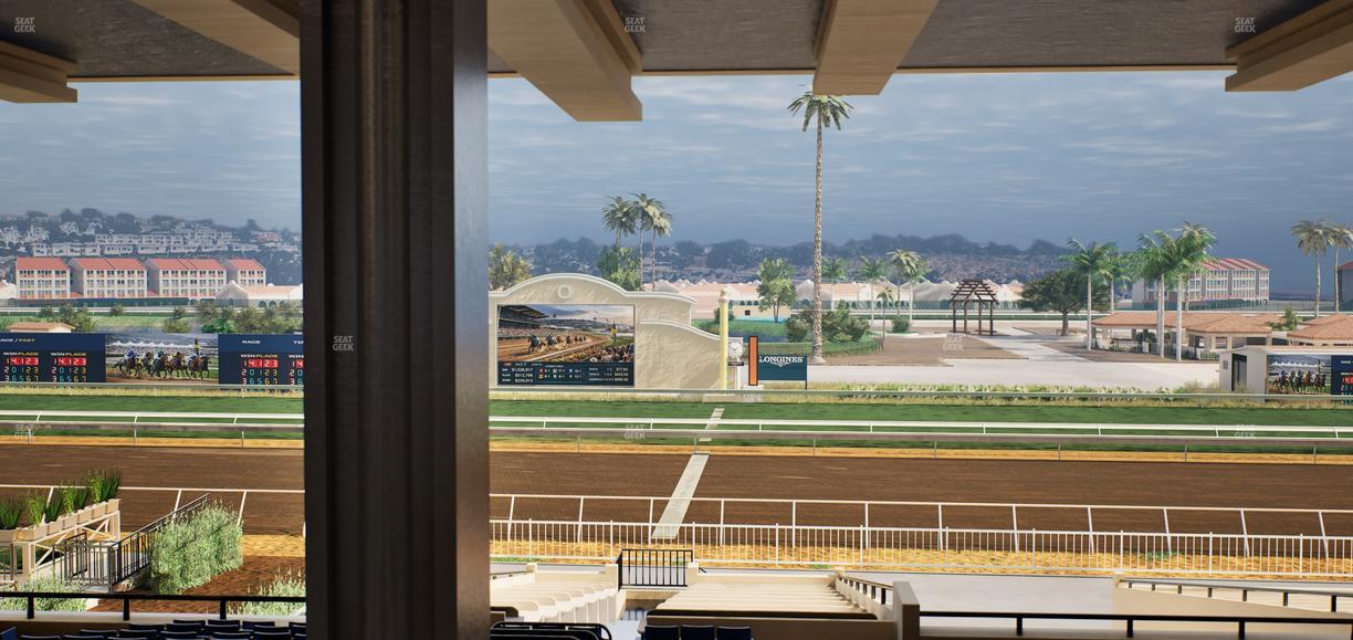 Del Mar Thoroughbred Club - Section Clubhouse Box 16 H Lvl 3 Seat View