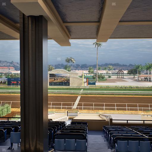 Del Mar Thoroughbred Club - Section Clubhouse Box 16 H Lvl 3 Seat View