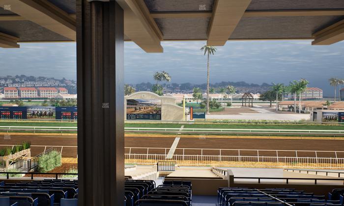 Del Mar Thoroughbred Club - Section Clubhouse Box 16 H Lvl 3 Seat View