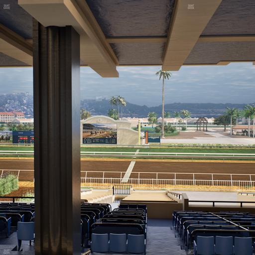 Del Mar Thoroughbred Club - Section Clubhouse Box 16 H Lvl 3 Seat View