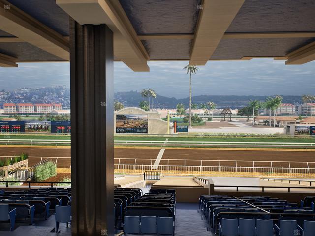 Del Mar Thoroughbred Club - Section Clubhouse Box 16 H Lvl 3 Seat View