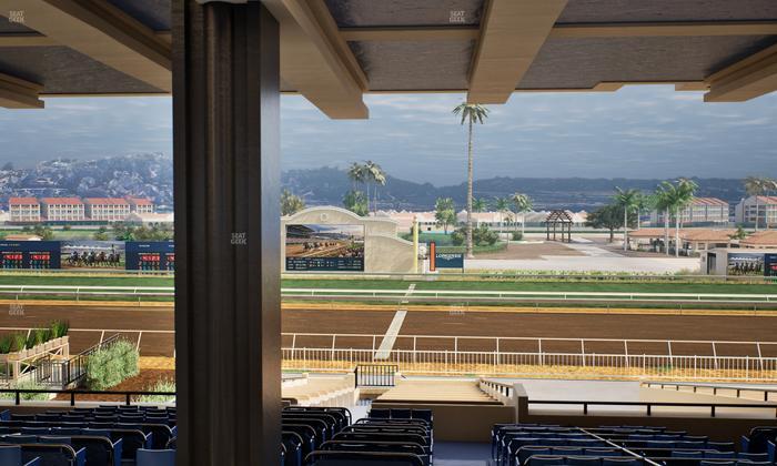 Del Mar Thoroughbred Club - Section Clubhouse Box 16 H Lvl 3 Seat View