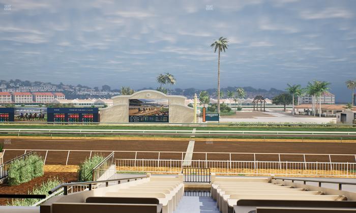 Del Mar Thoroughbred Club - Section Clubhouse Box 17 C Lvl 2 Seat View