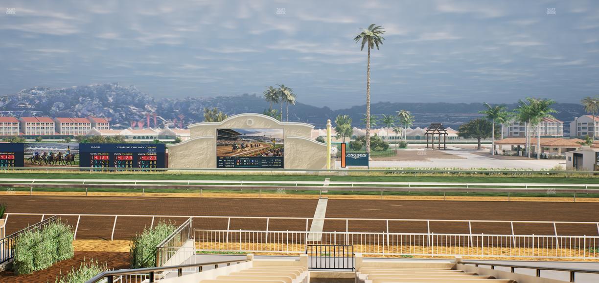 Del Mar Thoroughbred Club - Section Clubhouse Box 17 C Lvl 2 Seat View