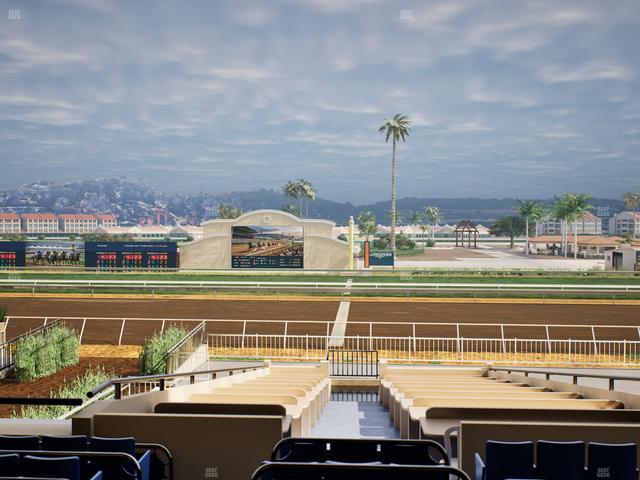 Del Mar Thoroughbred Club - Section Clubhouse Box 17 C Lvl 2 Seat View