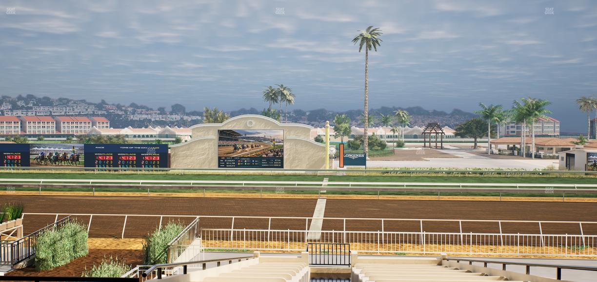 Del Mar Thoroughbred Club - Section Clubhouse Box 17 D Lvl 2 Seat View