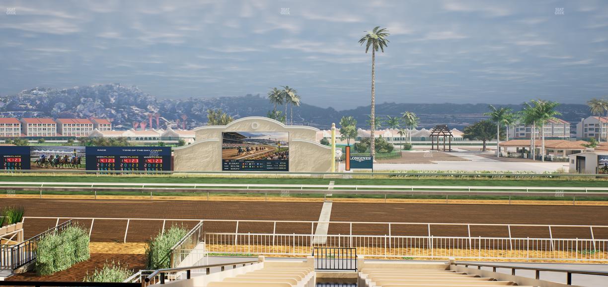 Del Mar Thoroughbred Club - Section Clubhouse Box 17 D Lvl 2 Seat View