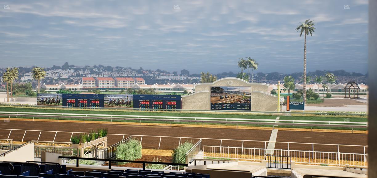 Del Mar Thoroughbred Club - Section Clubhouse Box 17 E Lvl 3 Seat View