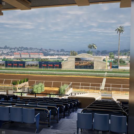 Del Mar Thoroughbred Club - Section Clubhouse Box 17 F Lvl 3 Seat View