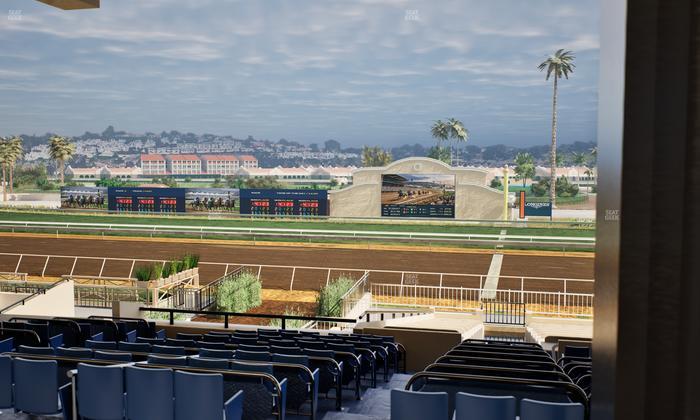 Del Mar Thoroughbred Club - Section Clubhouse Box 17 F Lvl 3 Seat View