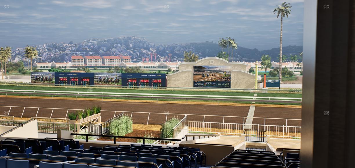 Del Mar Thoroughbred Club - Section Clubhouse Box 17 F Lvl 3 Seat View