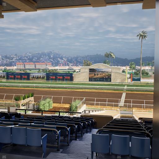 Del Mar Thoroughbred Club - Section Clubhouse Box 17 F Lvl 3 Seat View