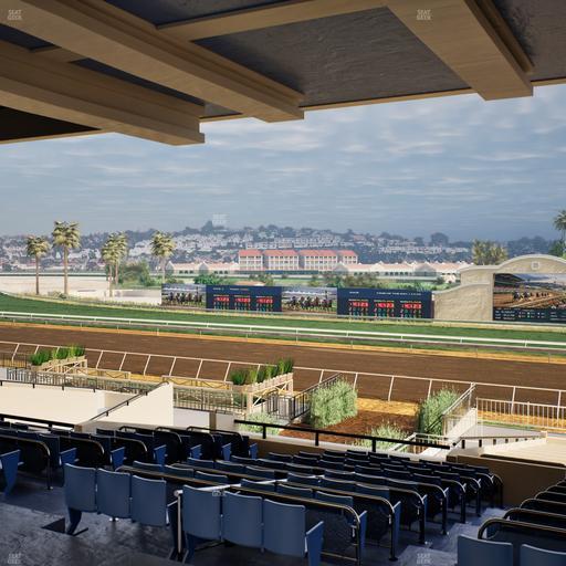 Del Mar Thoroughbred Club - Section Clubhouse Box 17 G Lvl 3 Seat View