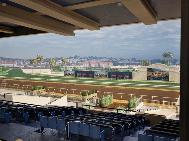 Del Mar Thoroughbred Club - Section Clubhouse Box 17 G Lvl 3 Seat View