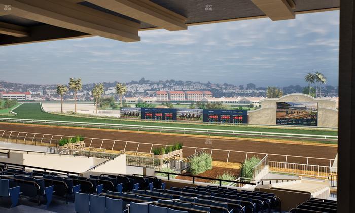 Del Mar Thoroughbred Club - Section Clubhouse Box 17 G Lvl 3 Seat View