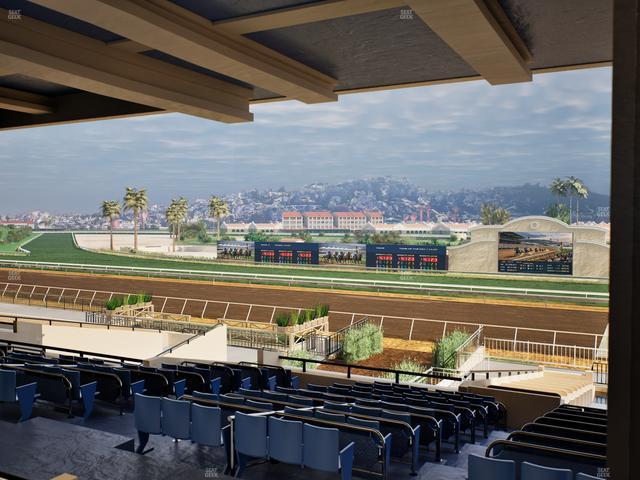 Del Mar Thoroughbred Club - Section Clubhouse Box 17 G Lvl 3 Seat View