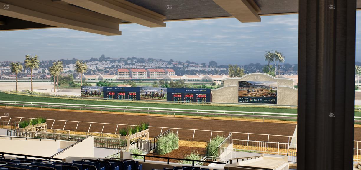 Del Mar Thoroughbred Club - Section Clubhouse Box 17 H Lvl 3 Seat View